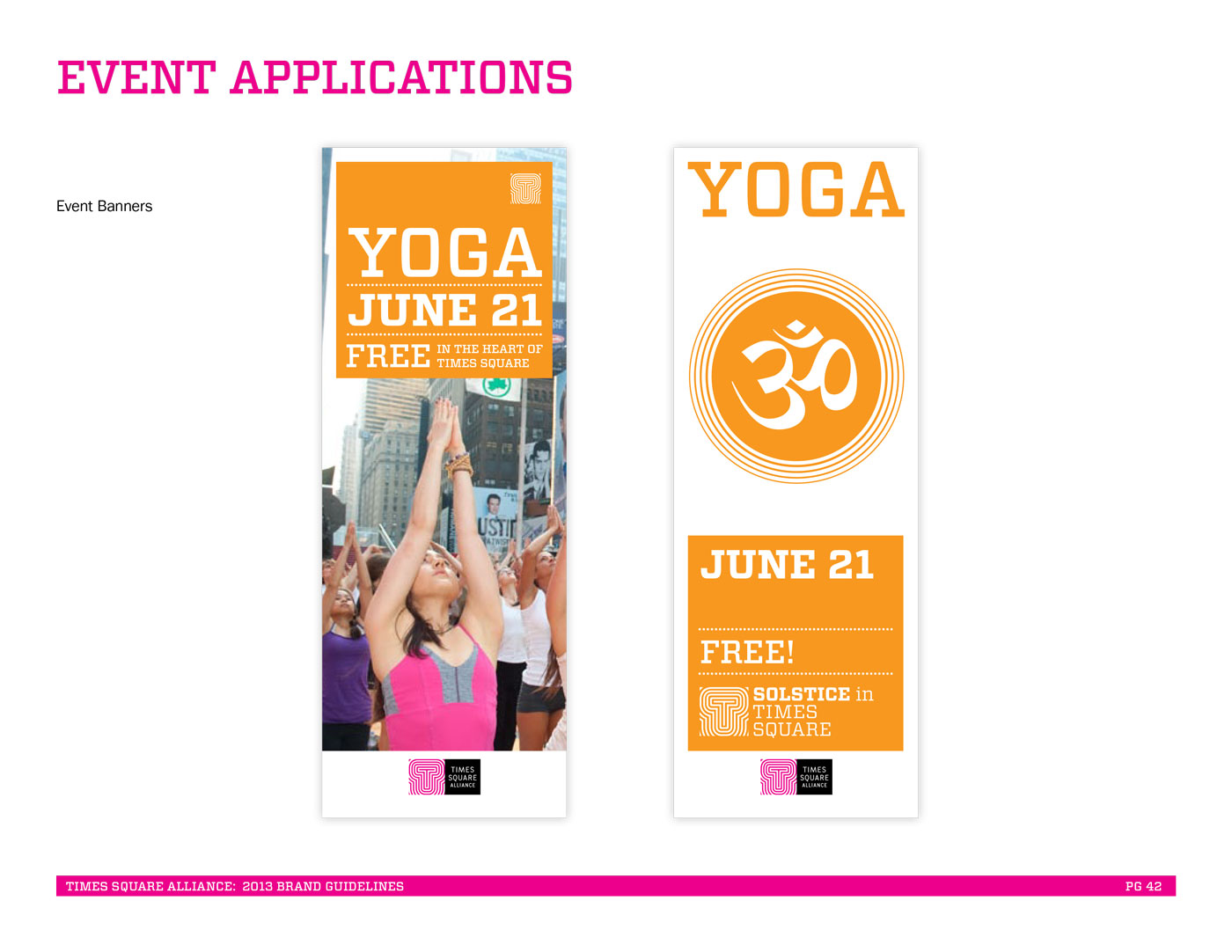 Times Square Alliance Brand Refresh: Event Banner