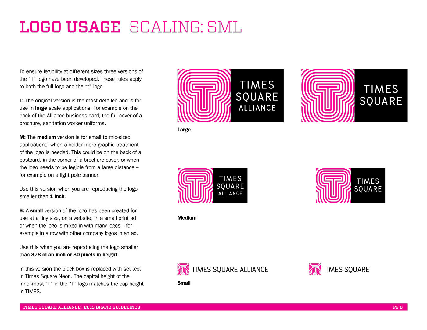 Times Square Alliance Brand Refresh: Logo Usage
