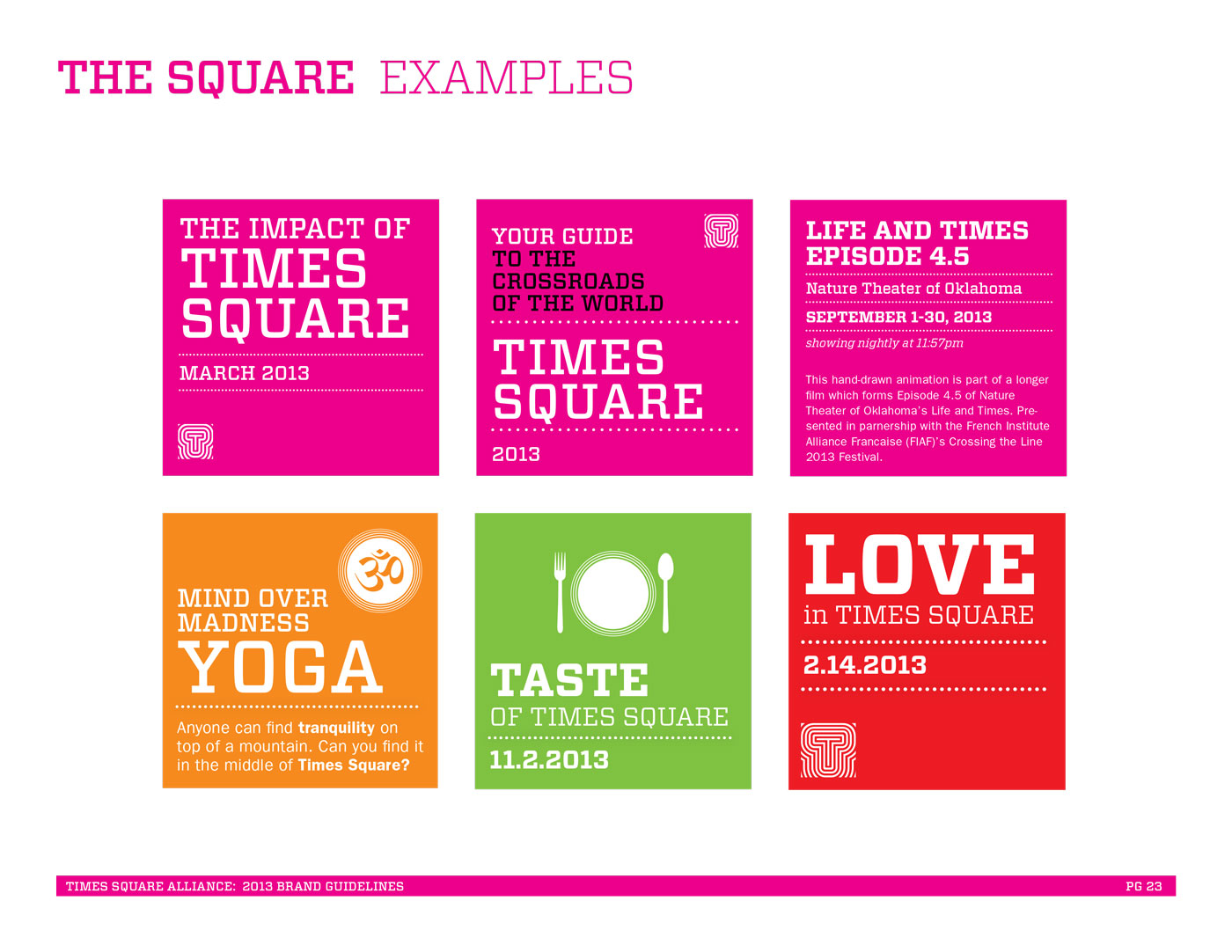 Times Square Alliance Brand Refresh: Square Visual