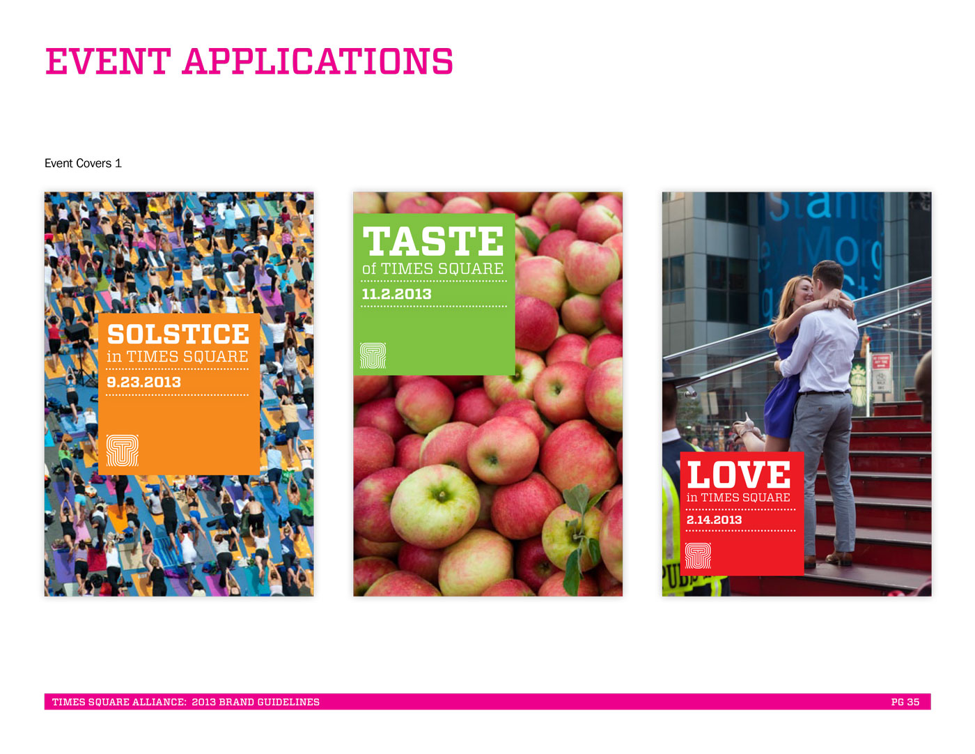Times Square Alliance Brand Refresh: Event Covers